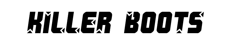 Killer boots font preview