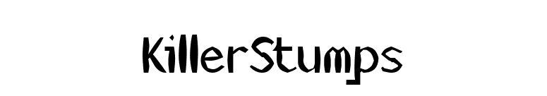 KillerStumps font preview