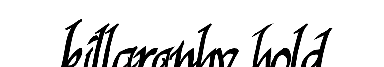 Killgraphy Bold font preview