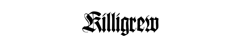 Killigrew font preview