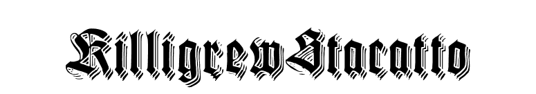 KilligrewStacatto font preview