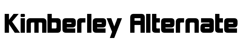 Kimberley Alternate font preview