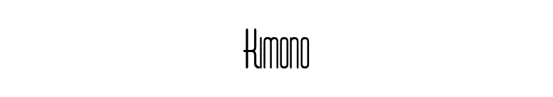 Kimono font preview