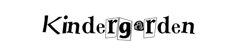 Kindergarden font preview