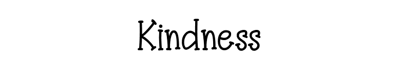 Kindness font preview