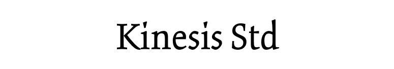 Kinesis Std font preview