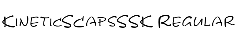 KineticSCapsSSK Regular font preview
