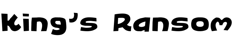 King's Ransom font preview