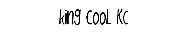 king cooL KC font preview