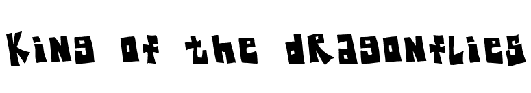 King Of The Dragonflies font preview