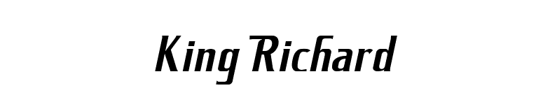 King Richard font preview