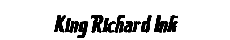 King Richard Ink font preview
