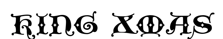 King Xmas font preview