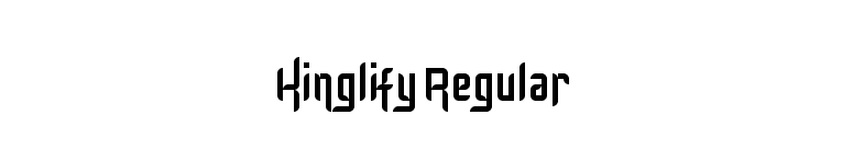 Kinglify Regular font preview