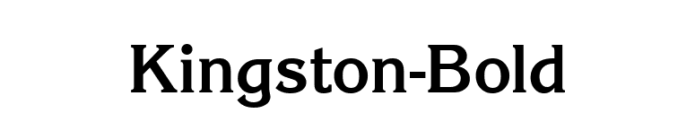 Kingston-Bold font preview