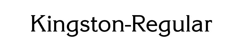 Kingston-Regular font preview
