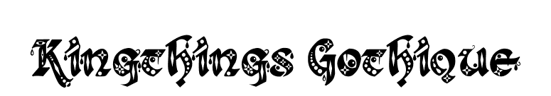 Kingthings Gothique font preview