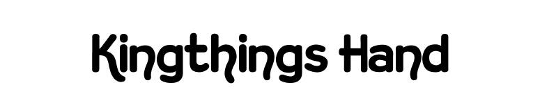 Kingthings Hand font preview