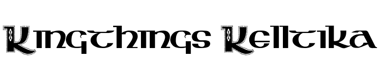 Kingthings Kelltika font preview