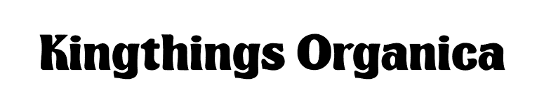 Kingthings Organica font preview