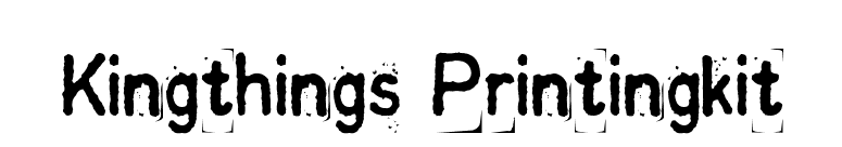 Kingthings Printingkit font preview