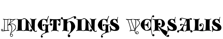 Kingthings Versalis font preview