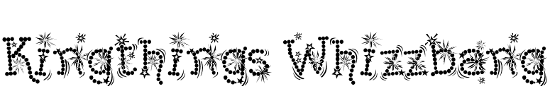 Kingthings Whizzbang font preview