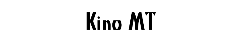 Kino MT font preview