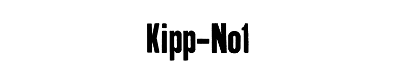 Kipp-No1 font preview