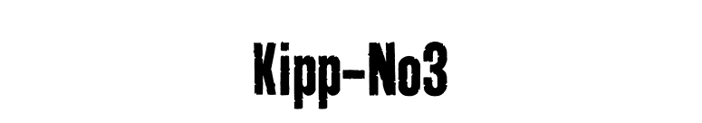 Kipp-No3 font preview
