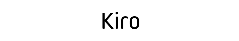 Kiro font preview