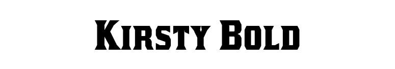 Kirsty Bold font preview