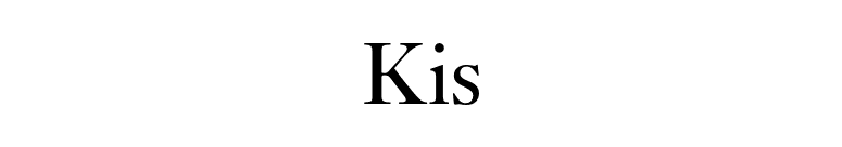 Kis font preview