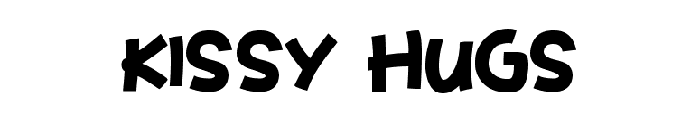 Kissy Hugs font preview