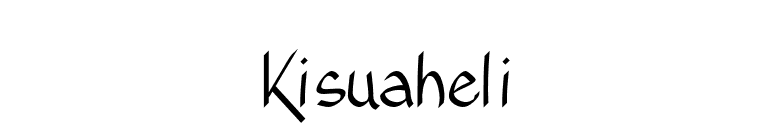 Kisuaheli font preview