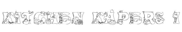 Kitchen Kapers I font preview