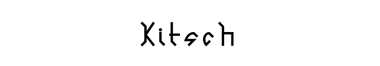 Kitsch font preview