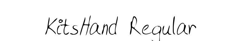 KitsHand Regular font preview