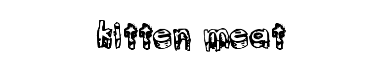kitten meat font preview