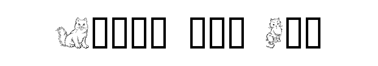 Kitty the Cat font preview