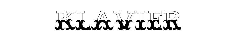 Klavier font preview