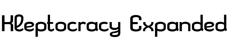 Kleptocracy Expanded font preview
