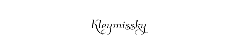 Kleymissky font preview