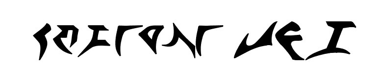 Klingon TNG font preview