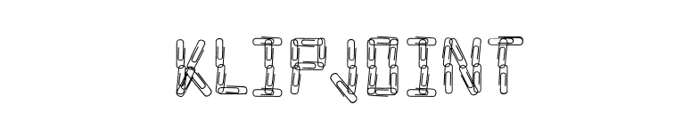 KlipJoint font preview