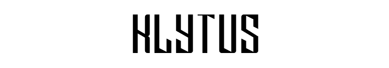 Klytus font preview