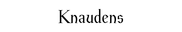 Knaudens font preview