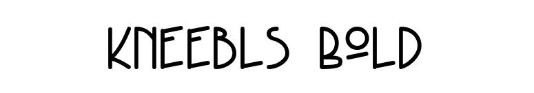 Kneebls Bold font preview