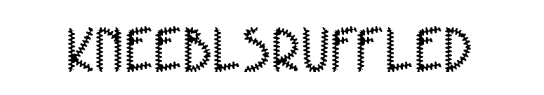 KneeblsRuffled font preview