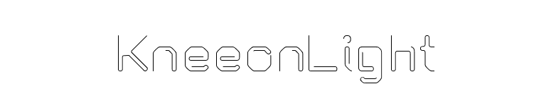 KneeonLight font preview